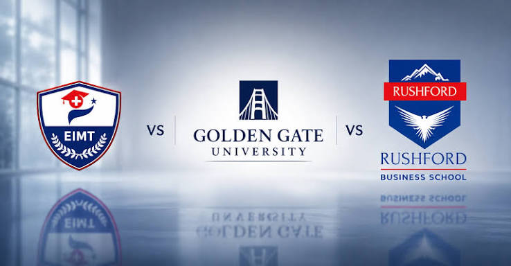 EIMT Vs. Golden Gate University Vs. Rushford: Comprehensive Comparison Overview