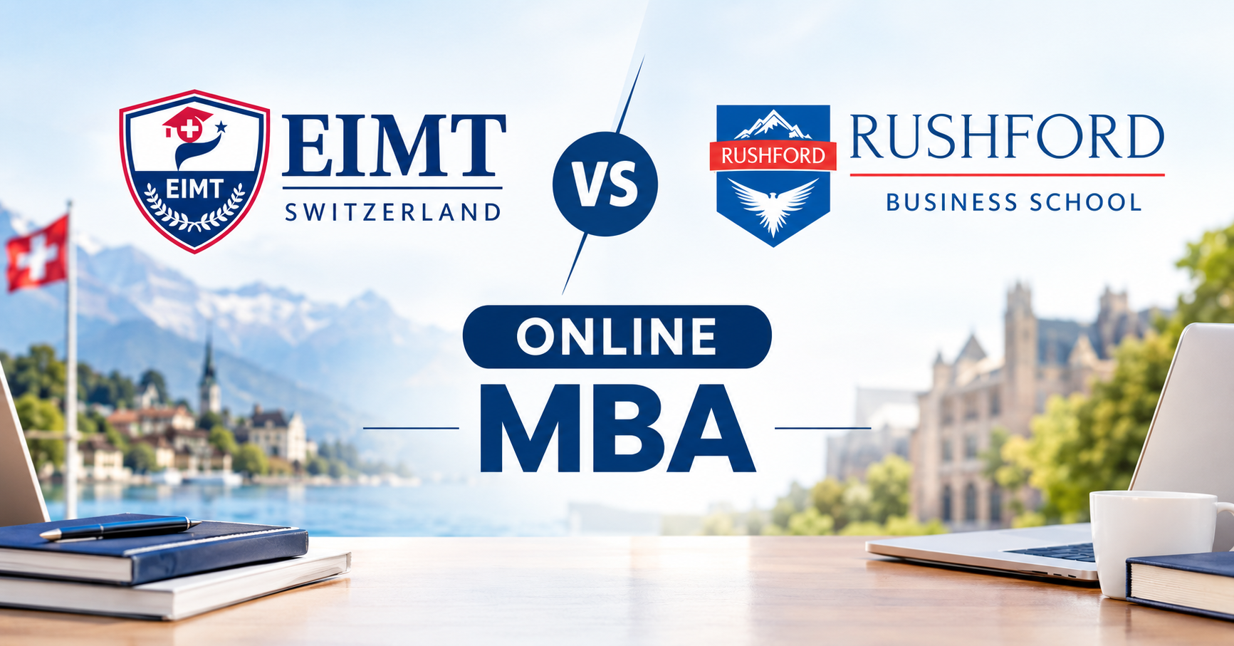 EIMT Switzerland vs Rushford Business School: Online MBA Program